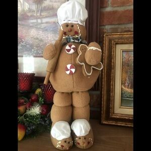 Rare Vintage Large Gingerbread Man Decor